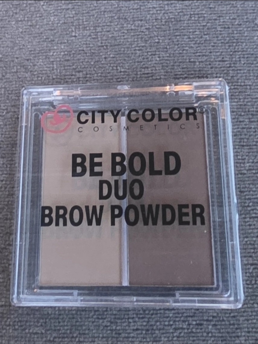 City Color Be Bold Duo Brow Powder - Taupe 0.28oz BNIB